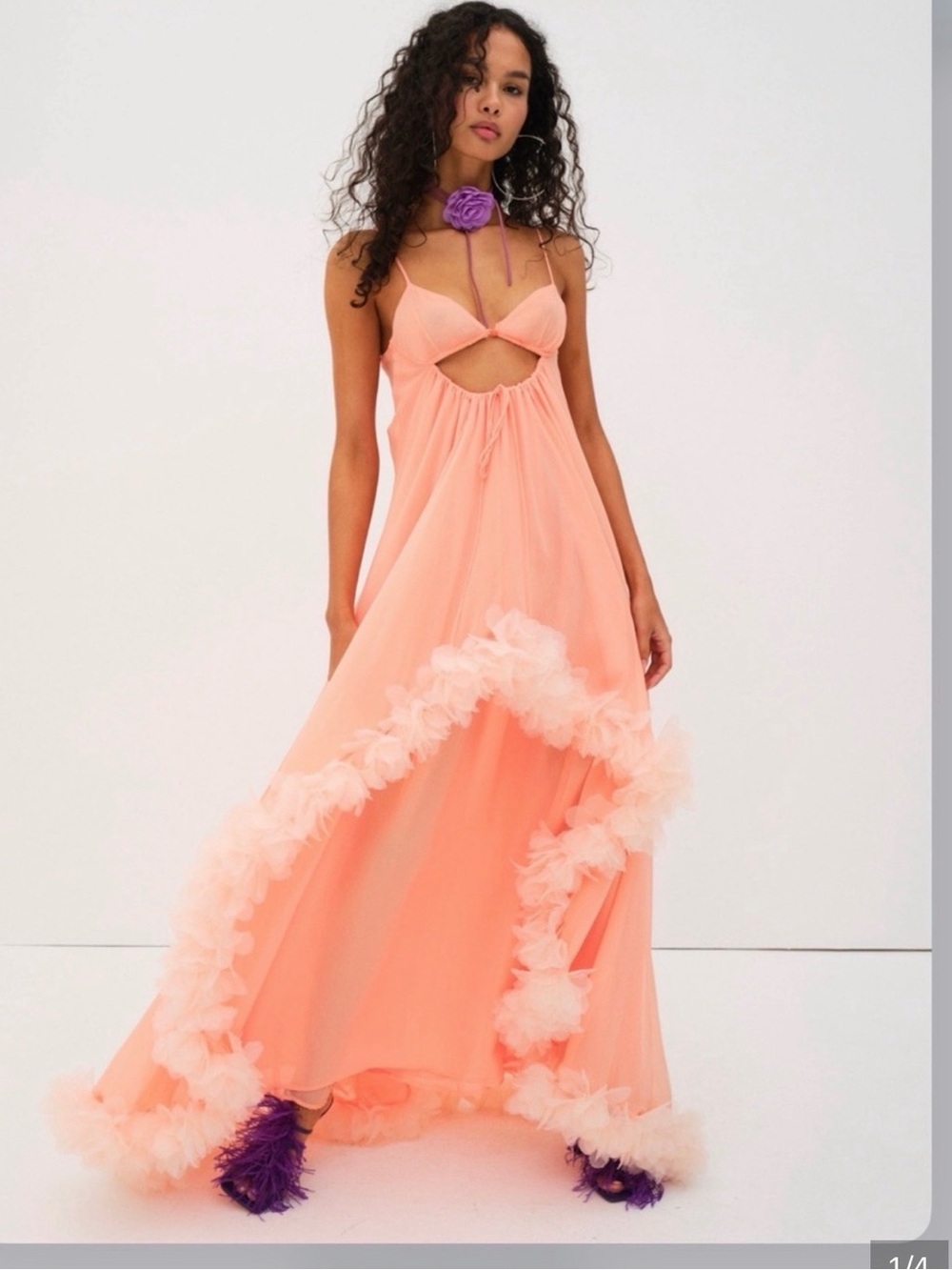 For Love And Lemons Peach Dress